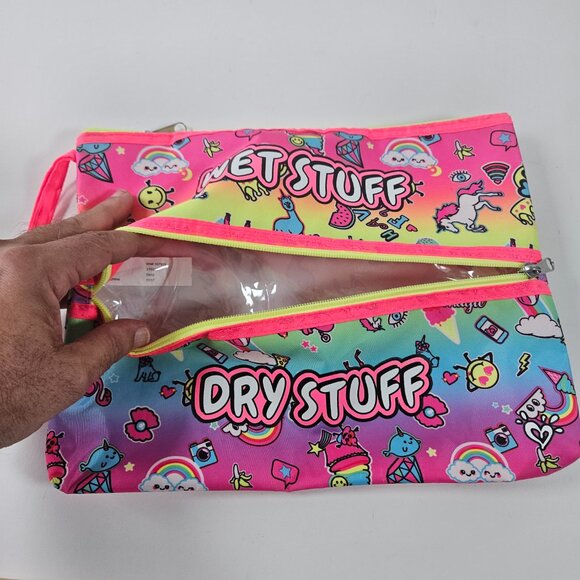 Justice  Wet Stuff Dry Stuff Bag For Bathing Suits - Picture 6 of 8